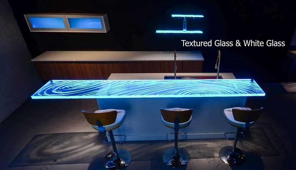 Textured Glass countertops