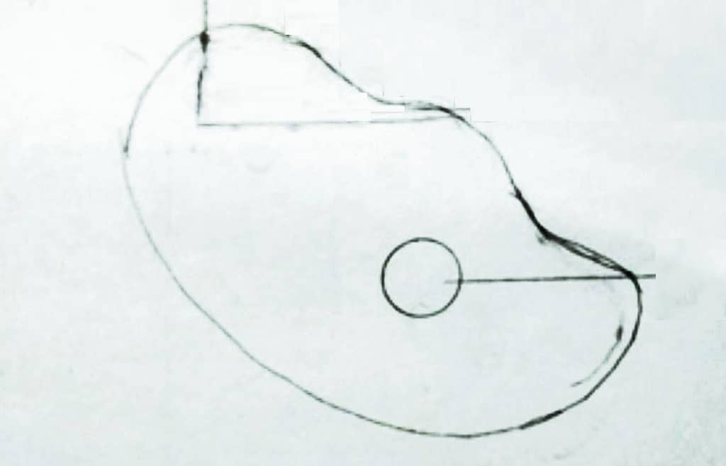 Hand Drawn countertop shape