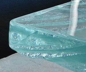 Rounded Glass Countertop edge