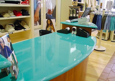 Turquoise Lava stone desk top